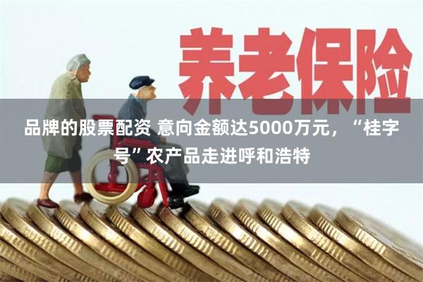 品牌的股票配资 意向金额达5000万元，“桂字号”农产品走进呼和浩特