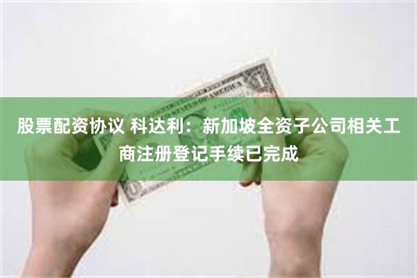 股票配资协议 科达利：新加坡全资子公司相关工商注册登记手续已完成