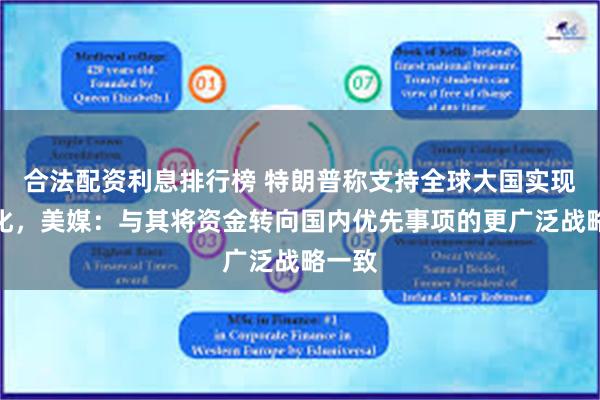 合法配资利息排行榜 特朗普称支持全球大国实现无核化，美媒：与其将资金转向国内优先事项的更广泛战略一致