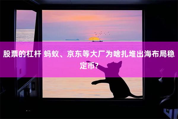 股票的杠杆 蚂蚁、京东等大厂为啥扎堆出海布局稳定币?