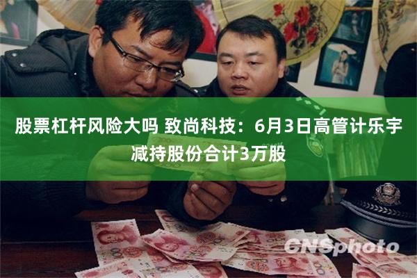 股票杠杆风险大吗 致尚科技：6月3日高管计乐宇减持股份合计3万股