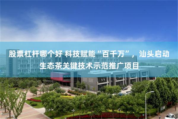 股票杠杆哪个好 科技赋能“百千万”，汕头启动生态茶关键技术示范推广项目