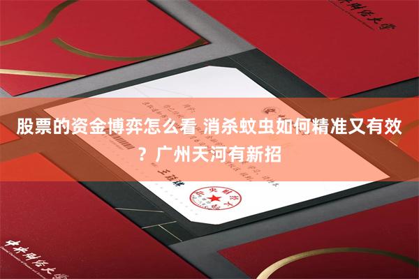 股票的资金博弈怎么看 消杀蚊虫如何精准又有效？广州天河有新招