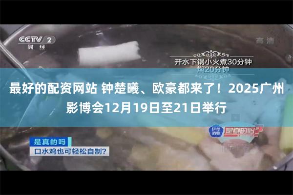 最好的配资网站 钟楚曦、欧豪都来了！2025广州影博会12月19日至21日举行