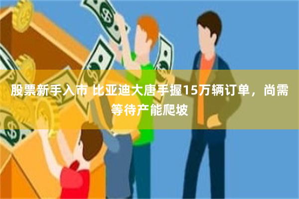 股票新手入市 比亚迪大唐手握15万辆订单，尚需等待产能爬坡