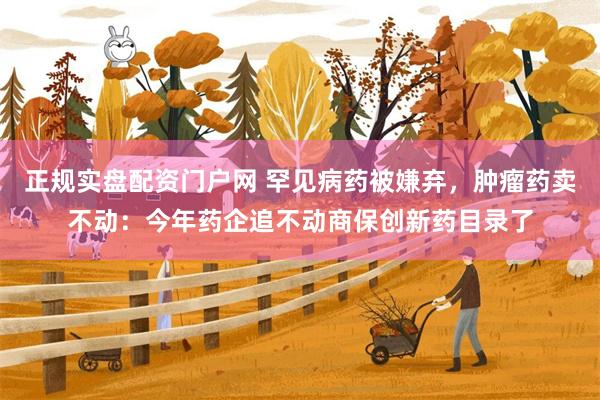 正规实盘配资门户网 罕见病药被嫌弃，肿瘤药卖不动：今年药企追不动商保创新药目录了
