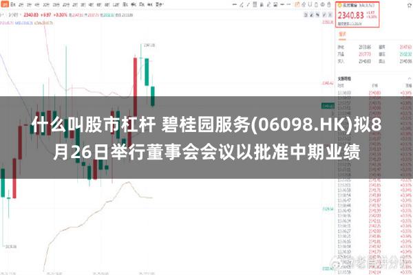 什么叫股市杠杆 碧桂园服务(06098.HK)拟8月26日举行董事会会议以批准中期业绩