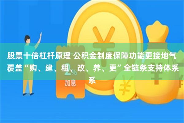 股票十倍杠杆原理 公积金制度保障功能更接地气 覆盖“购、建、租、改、养、更”全链条支持体系