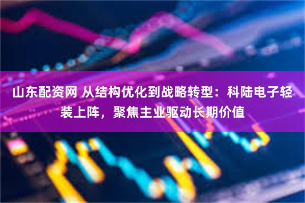 山东配资网 从结构优化到战略转型：科陆电子轻装上阵，聚焦主业驱动长期价值