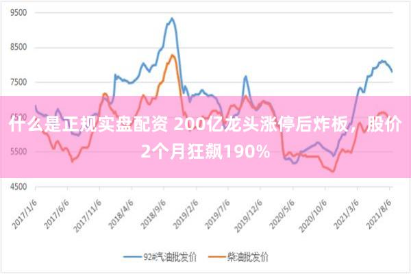什么是正规实盘配资 200亿龙头涨停后炸板，股价2个月狂飙190%