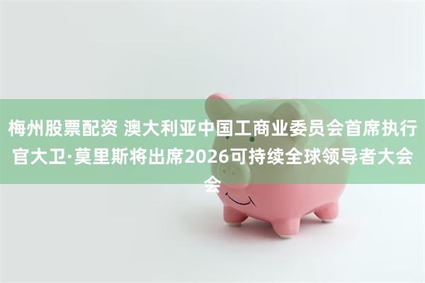 梅州股票配资 澳大利亚中国工商业委员会首席执行官大卫·莫里斯将出席2026可持续全球领导者大会